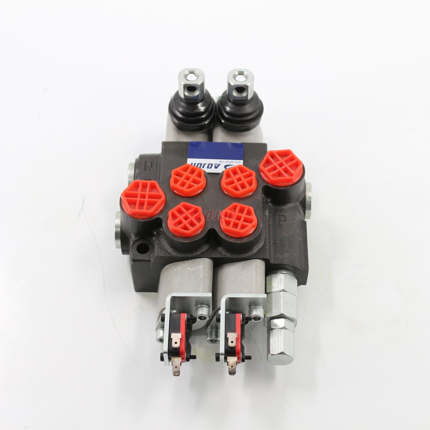 2 Spool Manual Monoblock Directional Valve P40 Micro Switch